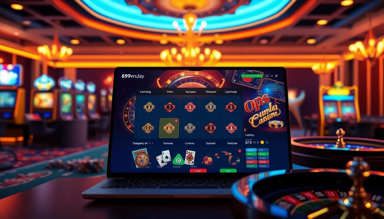 Engaging online casino experience at https://69vn.day/ with vibrant interface and gaming elements.
