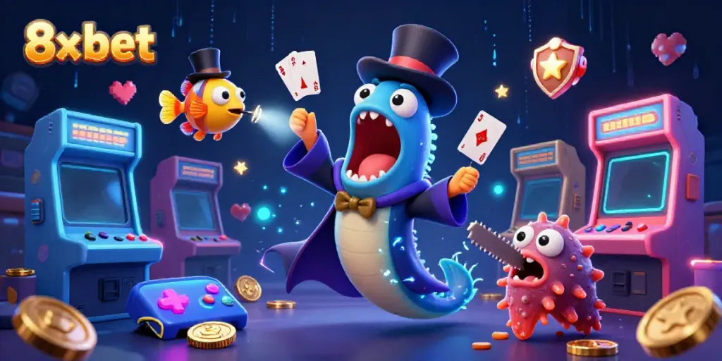 Experience thrilling 8x bet action with a magical underwater casino scene featuring enchanting sea creatures.