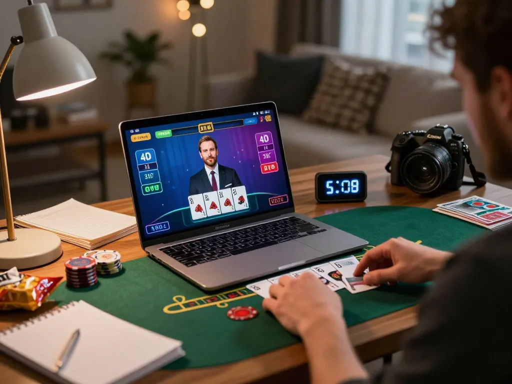 Experience Link đăng ký Sky88 via a cozy online blackjack gaming session at home