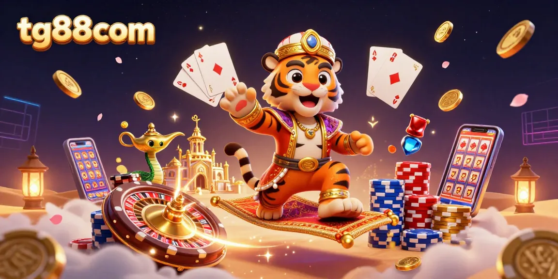 Spin the reels at tg88com in a magical Arabian-themed casino adventure filled with treasures.