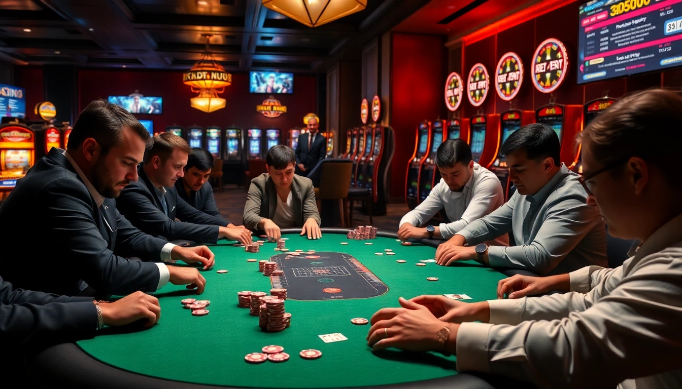 Experience the thrill of cakhiatv trực tiếp bóng đá with passionate gamblers at a lively poker table.