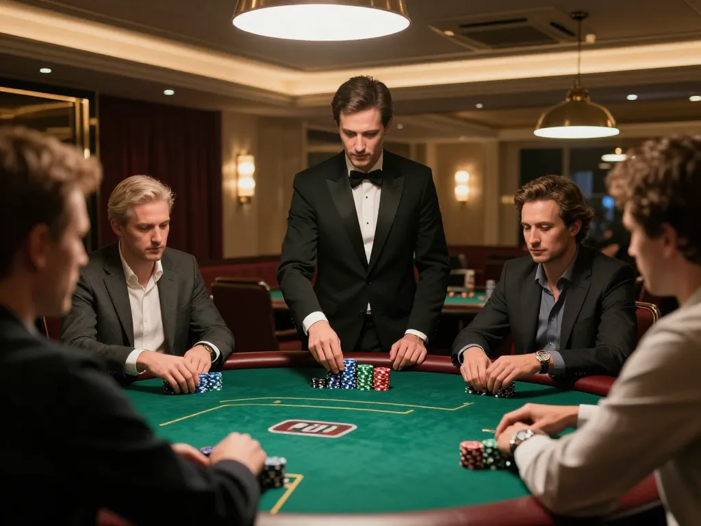Engaging poker session at XX88 with players strategizing their next moves.