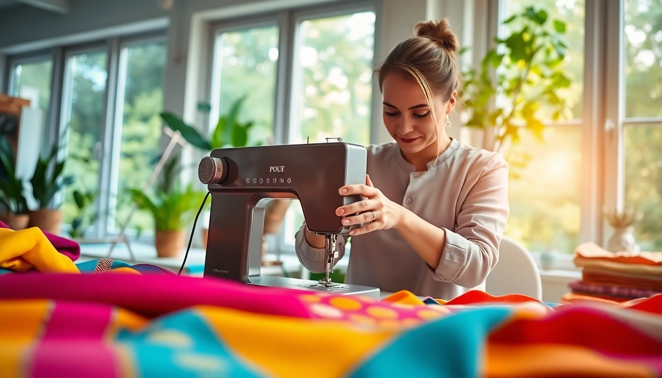 Maak unieke kreation met 100% katoen stoffen in een levendige naai workshop.