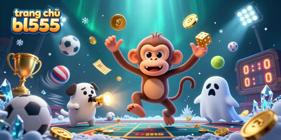 Engaging gameplay at trang chủ bl555 as the mischievous monkey juggles golden coins and cards