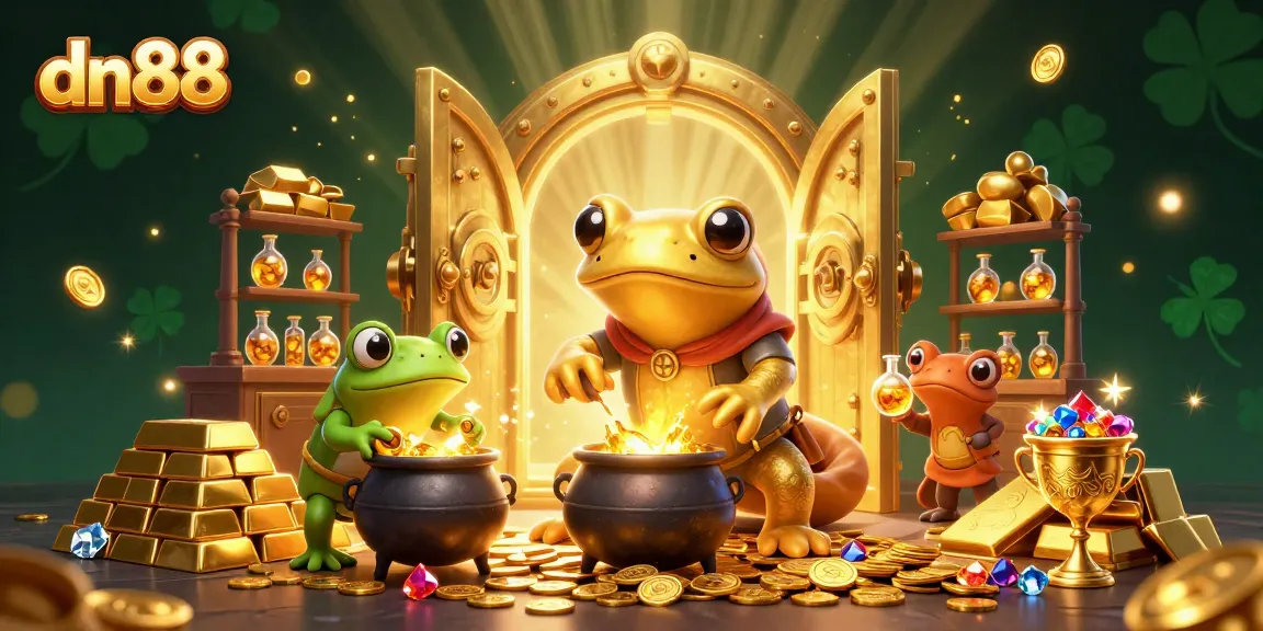 Experience the magic of dn88 as a golden salamander alchemist transforms metals into treasures!
