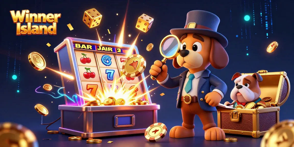 Spin the reels at Winner Island Casino, with exciting jackpot games and vibrant decorations.