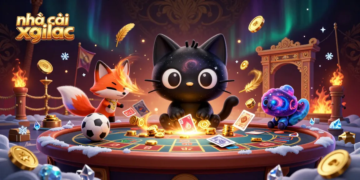 Experience thrilling gaming action with nhà cái xoilac at the cosmic casino table with vibrant characters and dynamic elements.