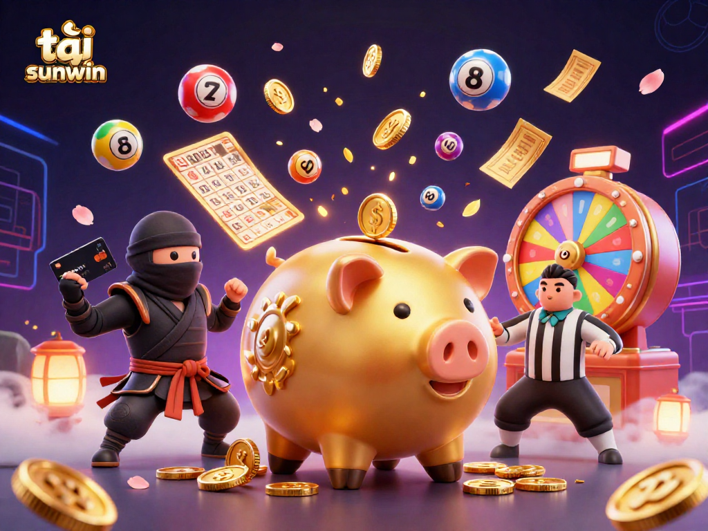 Experience tải sunwin with lively lottery excitement featuring colorful balls and dynamic game elements.