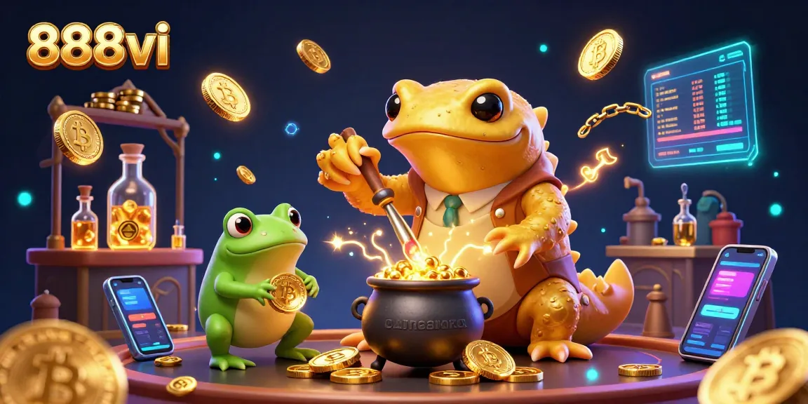 Experience the thrill of 888vi with vibrant casino elements and engaging characters in a magical setting.
