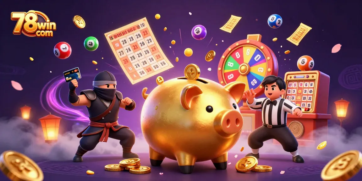 Engage with 78win com in a vibrant 3D casino showdown featuring dynamic characters and lottery elements.