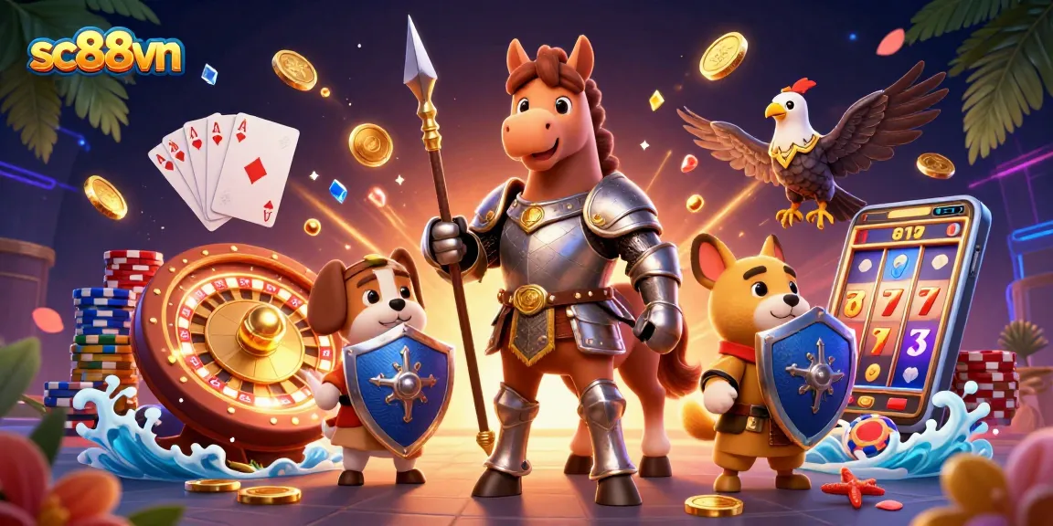 Engage in exciting games with sc88vn where the 3D characters and casino elements come alive.