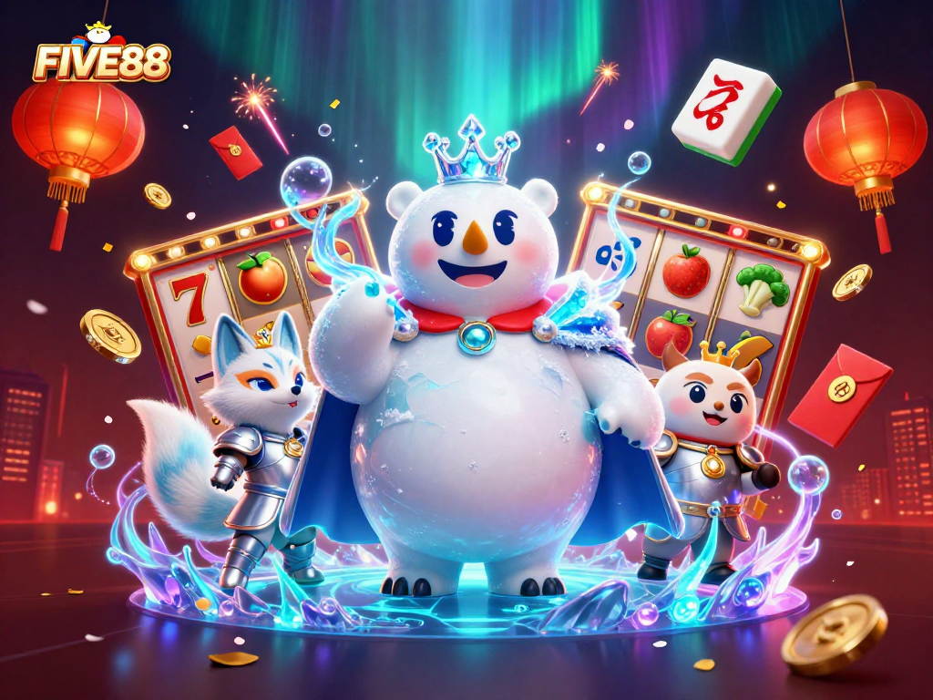 Engage with exciting games at FIVE88 featuring elaborate slots, jackpots, and vibrant characters.