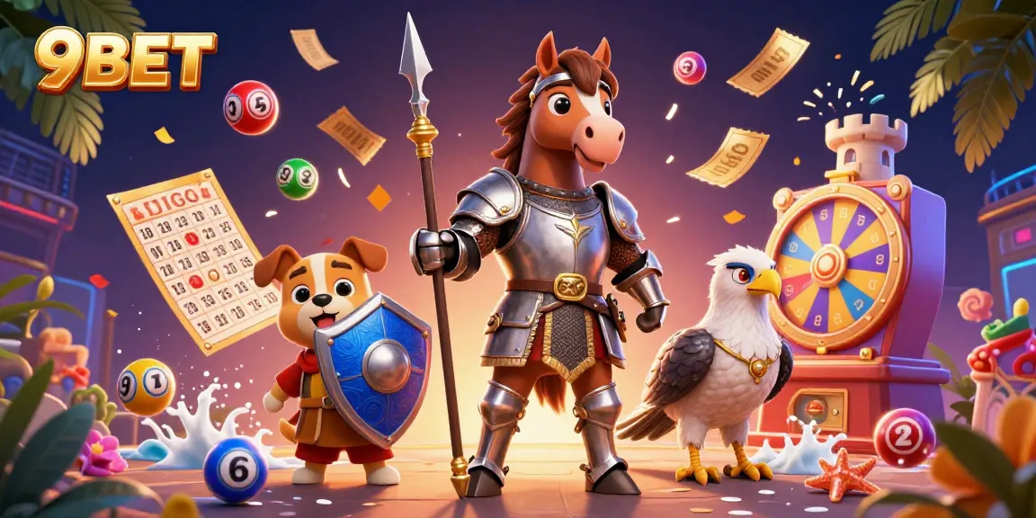 Engage with the dynamic gaming atmosphere at 9BET through a vibrant lottery scene.