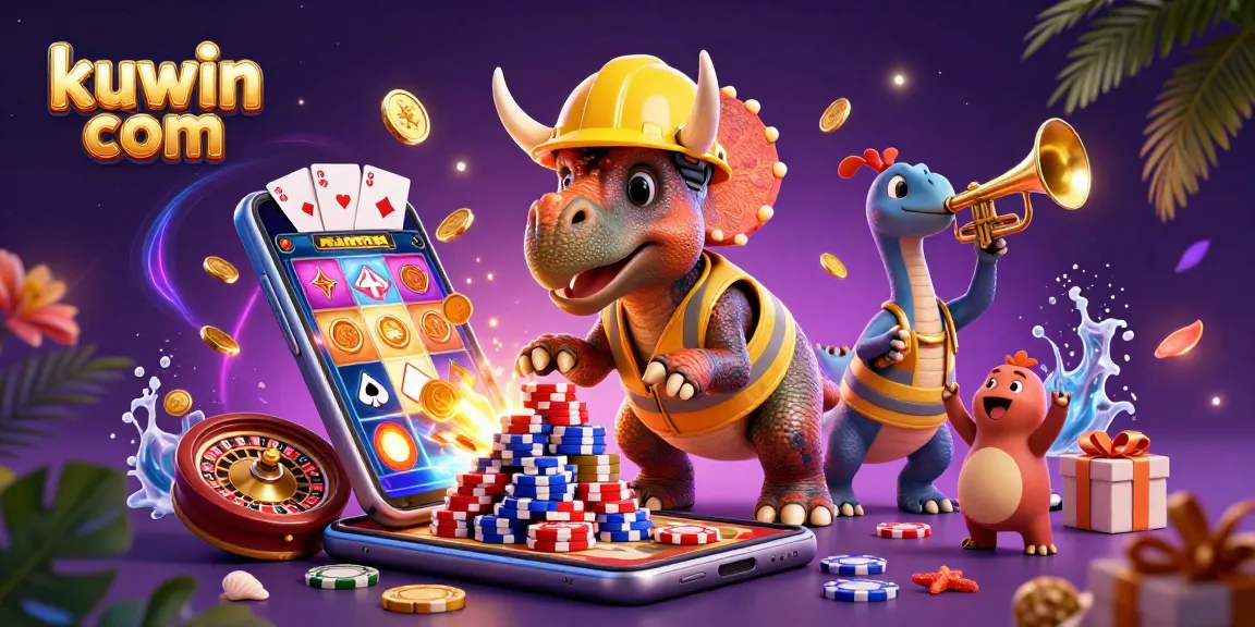 Enjoy thrilling games at kuwin com with a colorful casino-themed celebration featuring iconic characters.