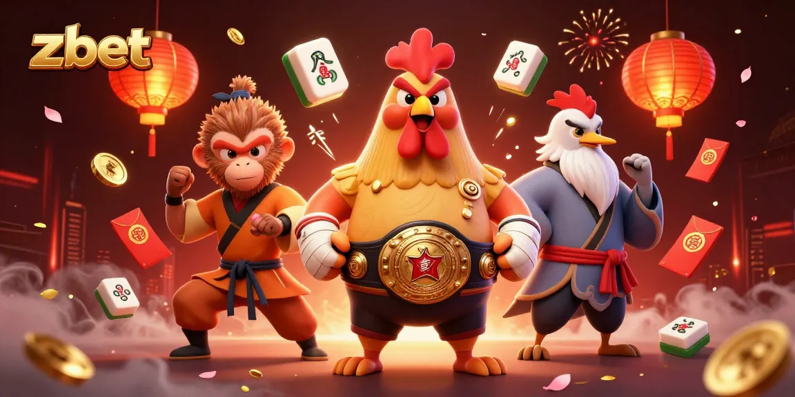 Experience thrilling moments with zbet in this vibrant 3D casino illustration, filled with lively game elements.