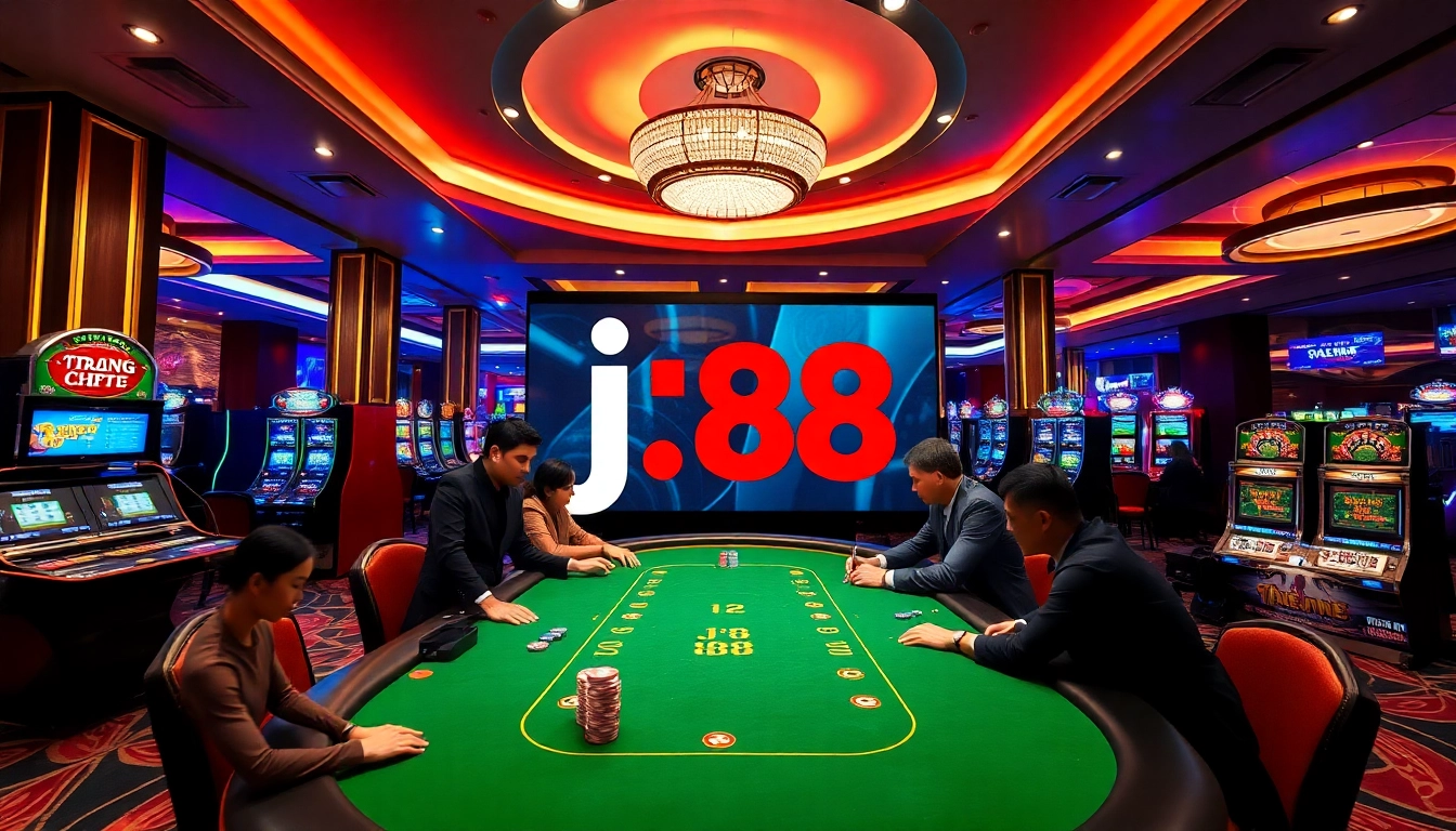 Experience high-stakes action at trang chủ j88 with vibrant casino elements and thrilling gameplay.