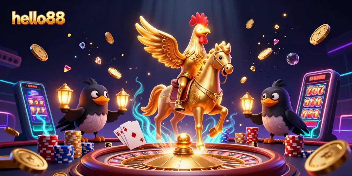 Experience thrilling gameplay at hello88 with golden rooster gaming in an enchanting casino.