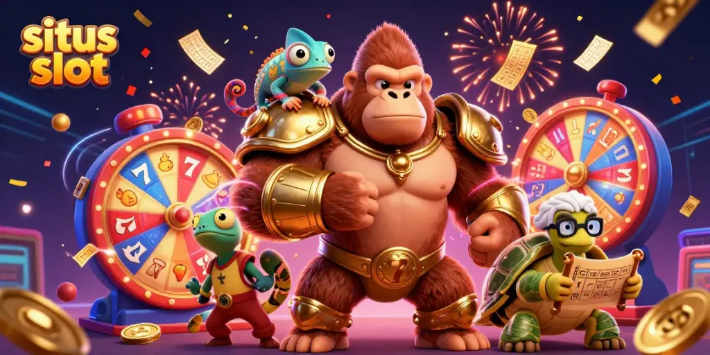 Experience exciting gameplay at situs slot with thrilling slot legends and vibrant casino symbols.
