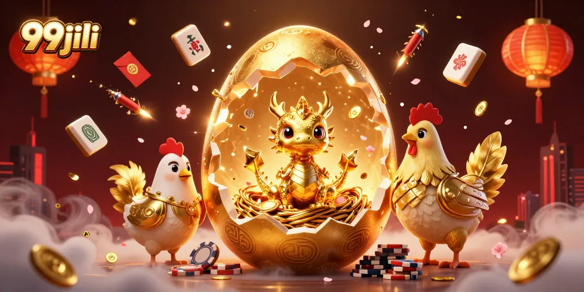 Engage in thrilling 99jili bet action while experiencing a golden dragon scene full of vibrant casino elements.