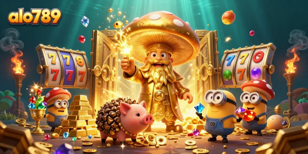Engage with alo789's dazzling slot experience featuring golden treasures and magical creatures.